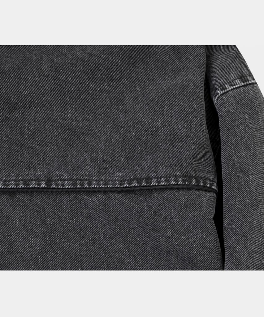 LETTERCOMO Piping Work Hooded Jacket Black