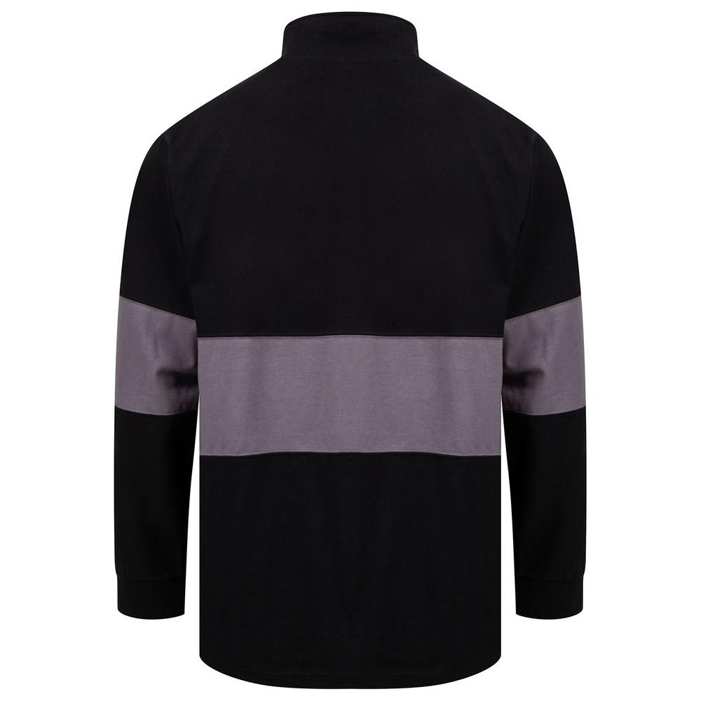Front Row Unisex Adult Panelled Quarter Zip Jumper