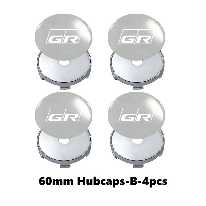 4Pcs 56mm/60mm Car Wheel Center Hub Cap Rim Cover For Toyota GR Yaris Corolla Prius Aqua Vios Mirai Hilux Auris CHR