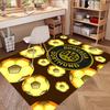 Borussia Dortmund Print Rug, Washable Floor Carpet, For Entryway Dorm Laundry Room Office Study, Home Decor Birthday Christmas Gift