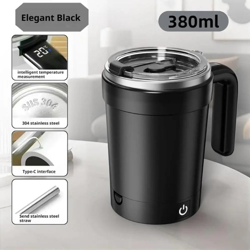 Smart Temperature Control Stirring Cup - Portable Auto-Mix for Coffee, Protein Shakes & Drinks