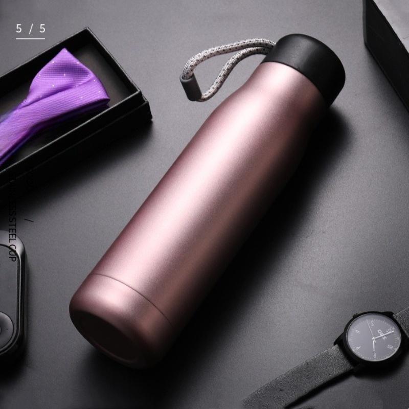 400/550ML Thermo Bottle Vacuum Flasks with Rope Stainless Steel Outdoor Travel Cups Portable Thermal Water Bottles