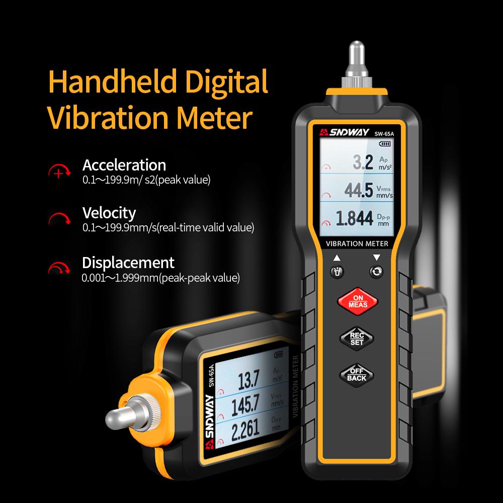 SNDWAY Portable Vibration Meter Vibration Measure Tool Vibrometer