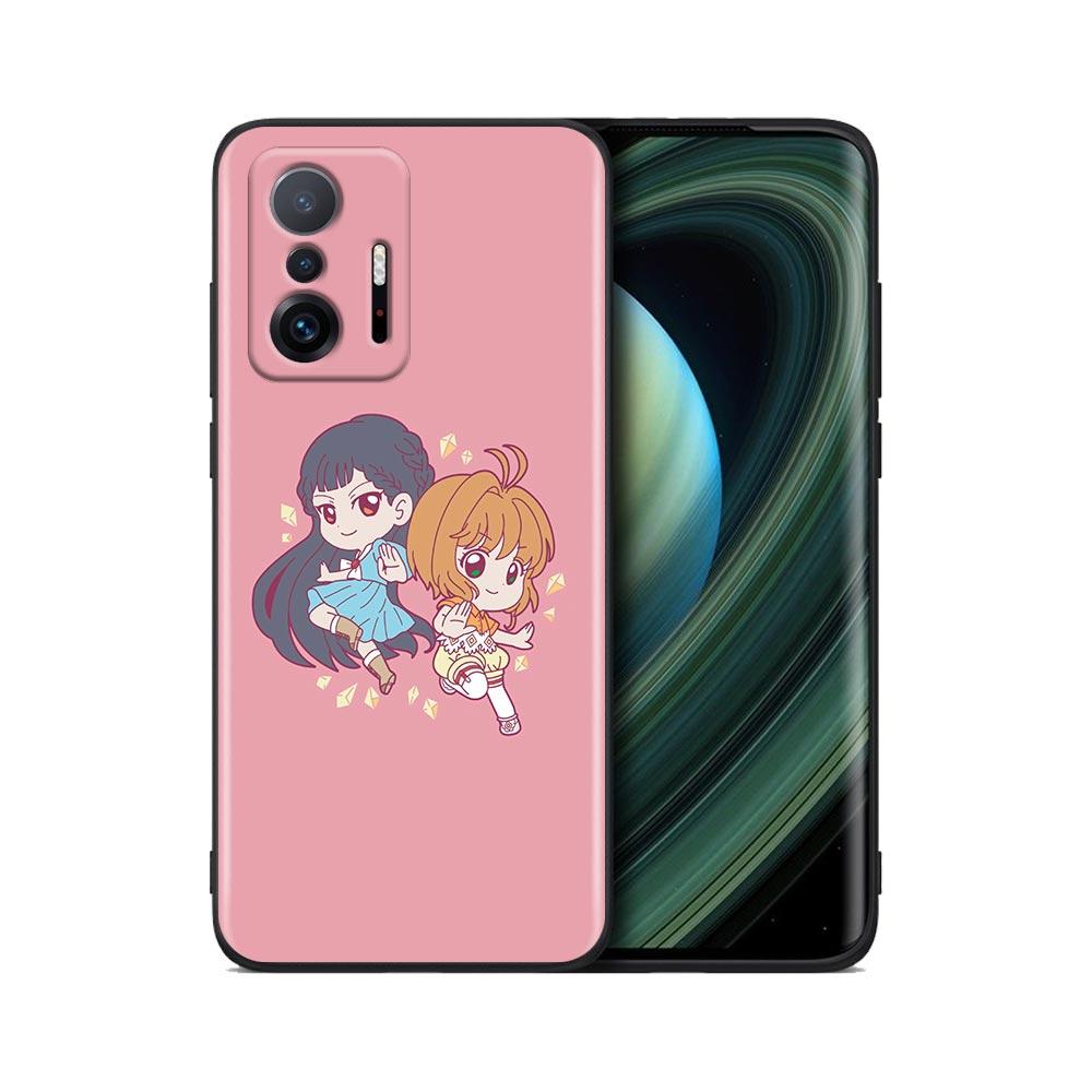 Cute Card Captor Sakura Anime Cartoon Phone Case For Xiaomi Mi 12 12X 11T X4 NFC M3 F3 GT M4 Pro Lite NE 5G Poco M3 M4 X4 Cover