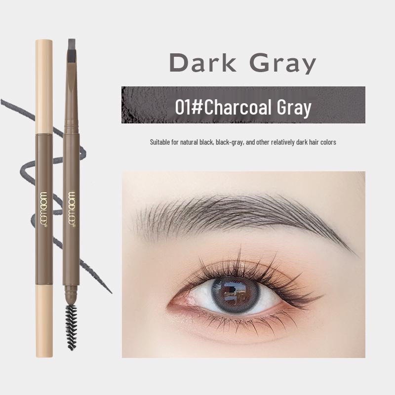 WODWOD Ultra-fine Waterproof Eyebrow Pencil: Long-lasting, Smudge-proof, Double-ended for Defined, Natural Strokes.