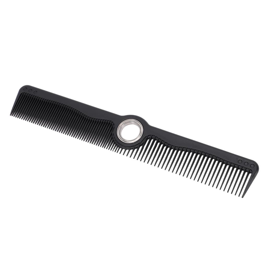 Schwarzer Friseurkamm mit zentral drehbarem Styling-Schneidekamm für Männer Frauen