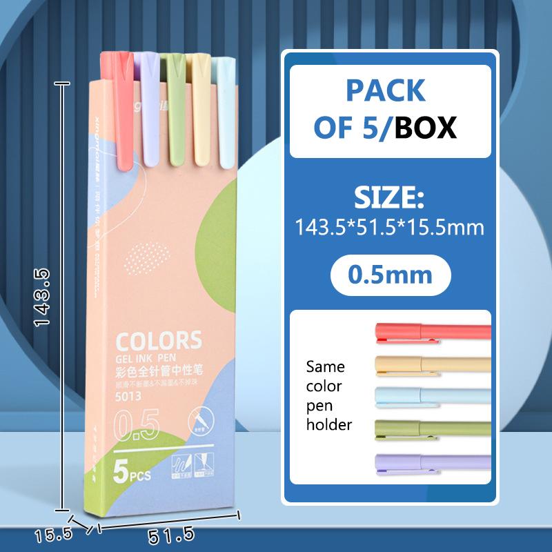 Morandi Color Gel Pen Set, 0.5mm Fine Tip Needle Point Gel Ink Pens for School, Journaling & Office Use