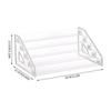 Clear Ladder Design Multilayer Makeup Organizer Durable Storage Rack with Multiple Tiers for Cosmetics, Makeup Brush Storage