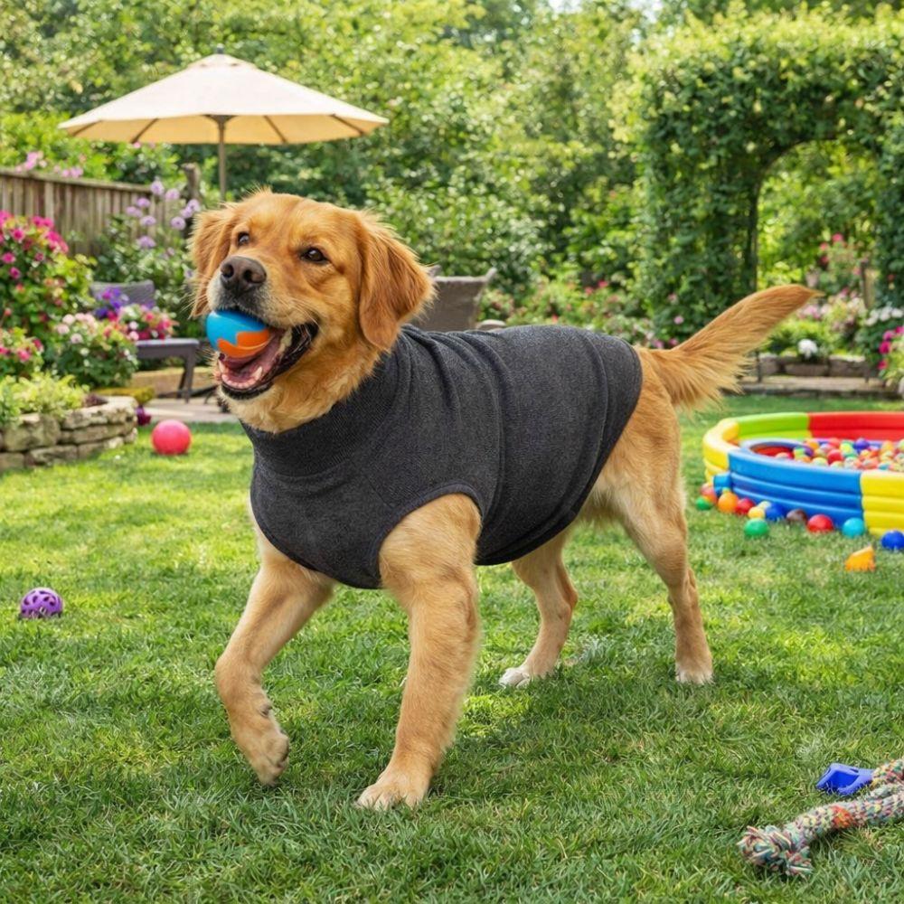 Adjustable Dog Anxiety Jacket Stretchy Pullover Dog Calming Shirt Pet Calming Vest Keep Pet Calm