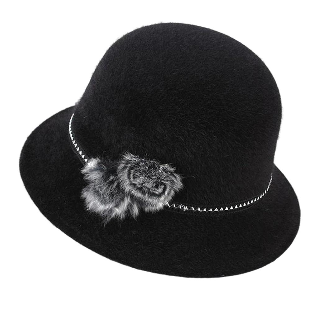 Ladies' Comfortable And Casual Fashionable Warm Basin Hat Solid Color Hat
