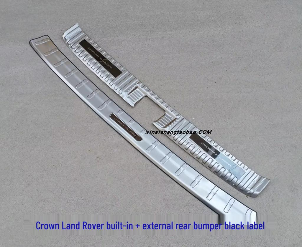 Rear Bumper Guard & Step for 2022-2024 Highlander, Crown Lu Fang Stainless Steel Trunk Protector