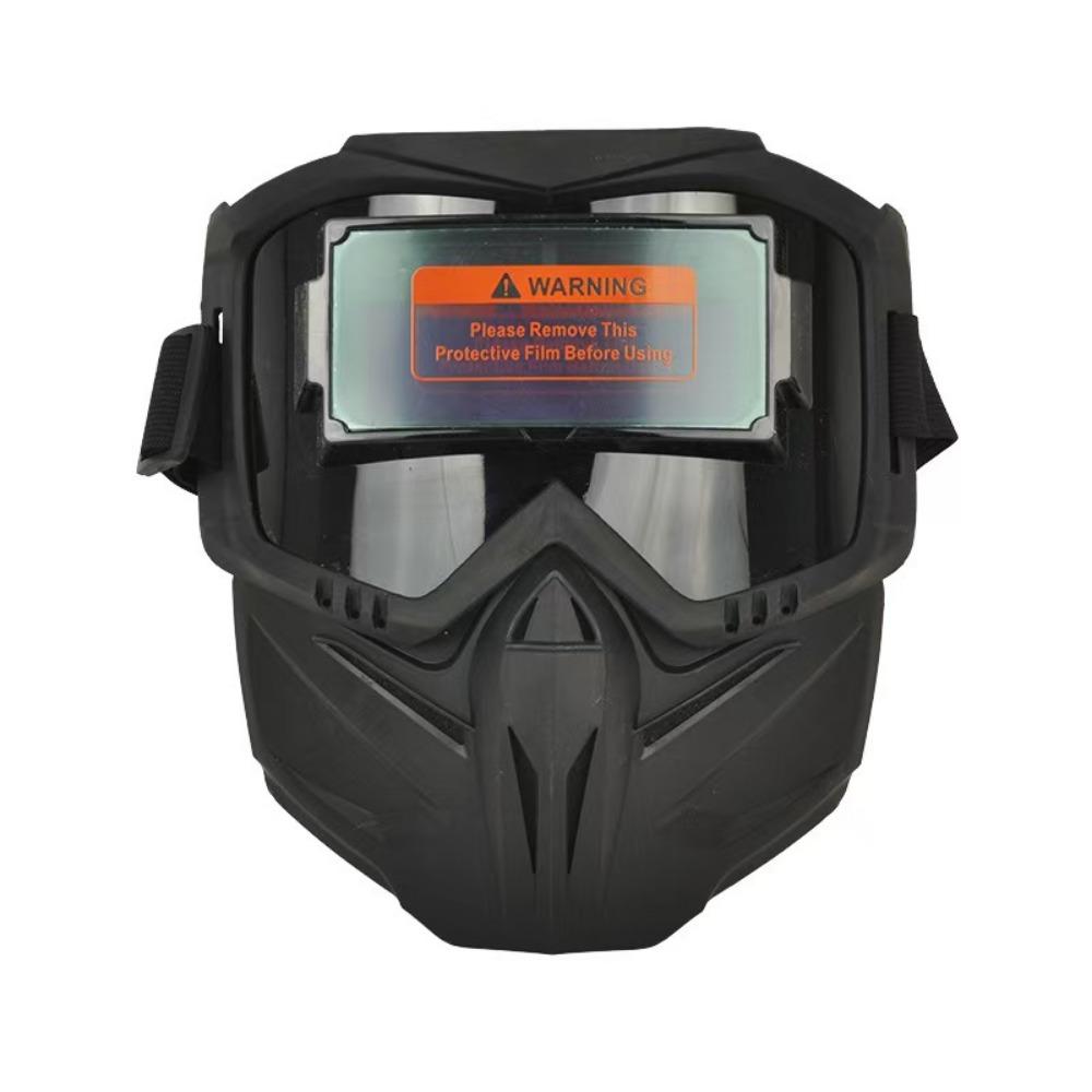 Face Protector Auto Darkening Welding Helmet Head-mounted Welding Face Shield Face Safety round chin