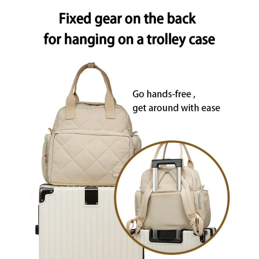 Spritzwassergeschützte Wickeltasche Mehrfache Fächer Reise Rucksack Neue Mama Tasche Damen