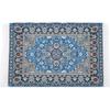Vintage Miniature Turkish Carpet Floral Print for Dollhouse Decor
