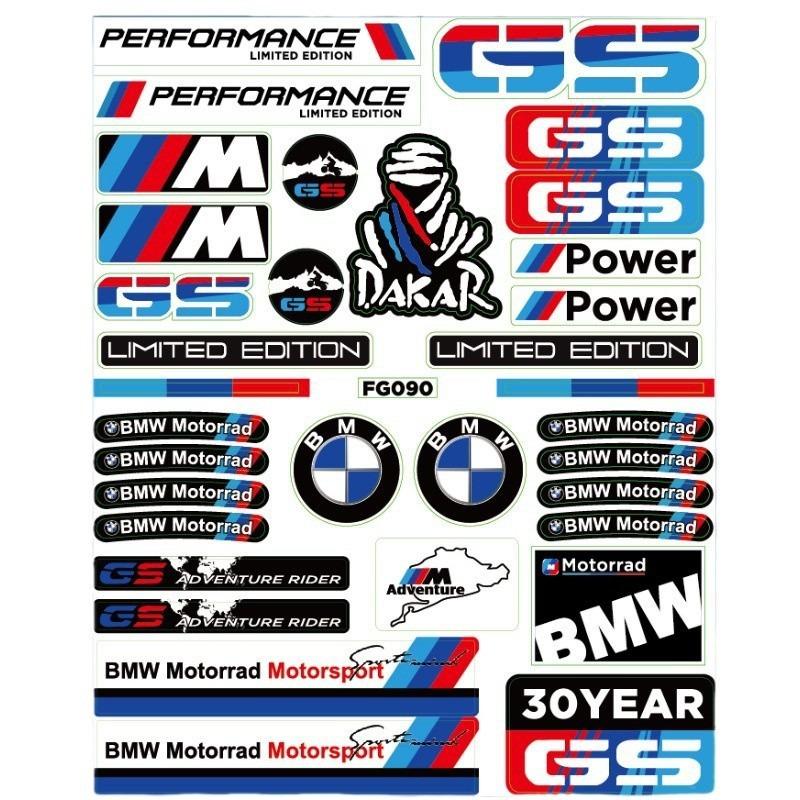 For BMW M Performance Decorative Car Stickers BMW Car Interior Modification Waterproof Locomotive Fuel Tank Reflective Stickers