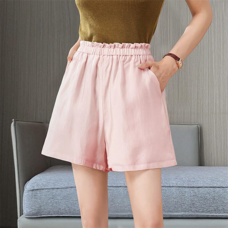 Women s Lyocell Blend Casual Loose Shorts L