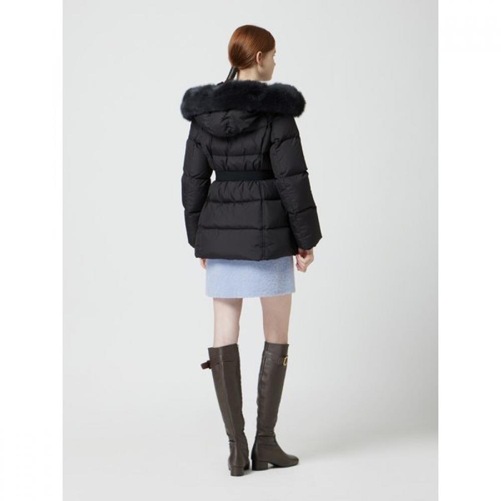 Cc Collect Fuchspelzgürtel Halbdaunenjacke C254psg185