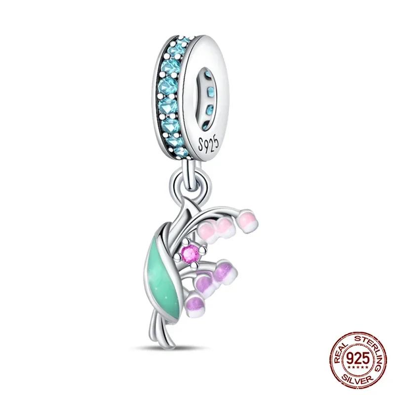 Copper Flowers Butterfly Creative Garden Mushroom Snail Charms Beads Fit Original Bracelets Diy Jewelry