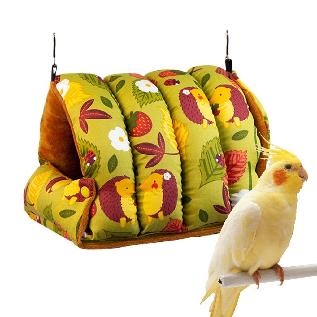 Bird Nest Foldable Soft Comfortable Hammock Cockatiel Bed Shelter Parrot Hammock For Lovebird Canary Finch Conure Hamster Indoor