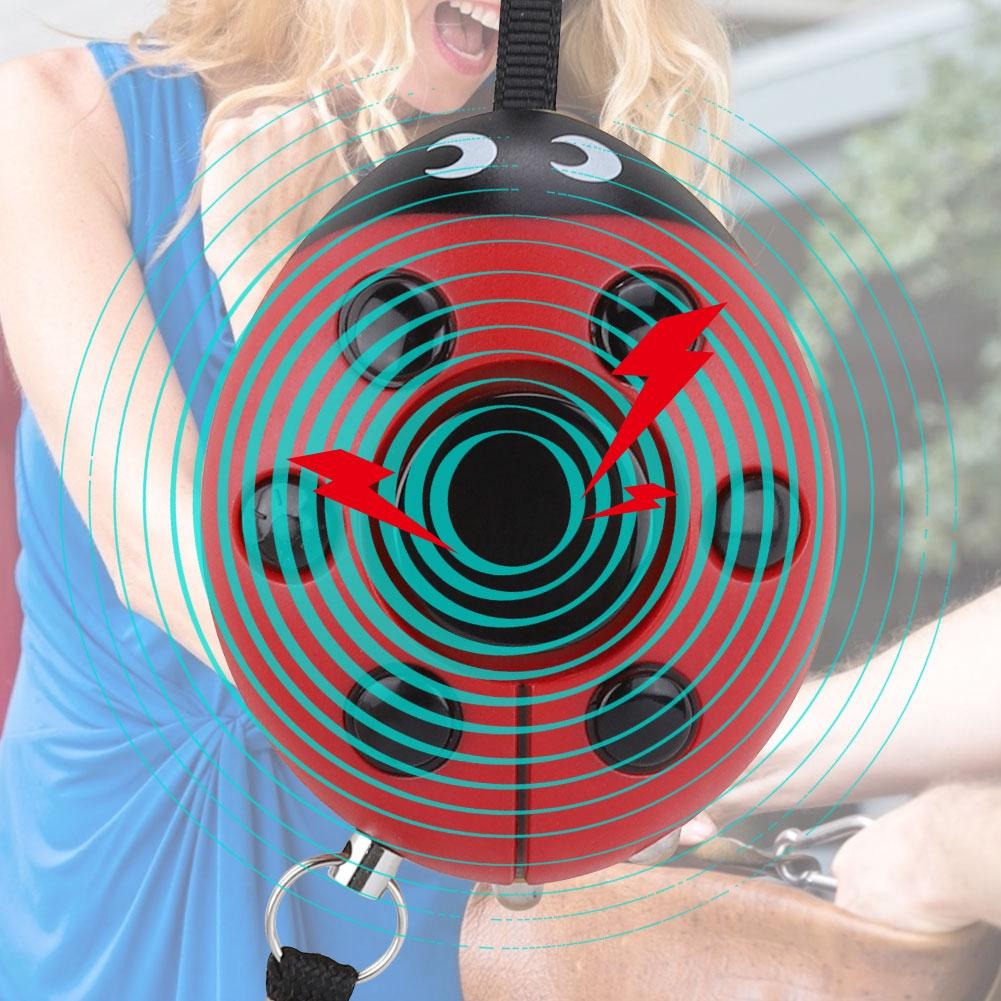 Personal Defense Protection Beetle Alarm Keychain 130db Women Emergency Alarm with LED