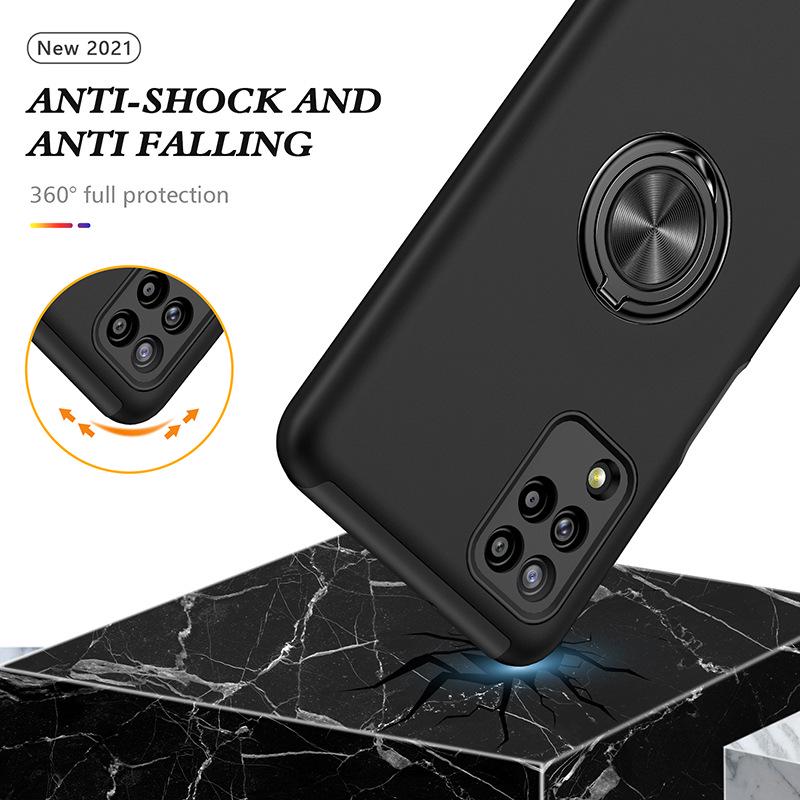 Samsung A12 5G Magnetic Ring Car Holder Case - Full Coverage, Anti-Drop Protective Cover