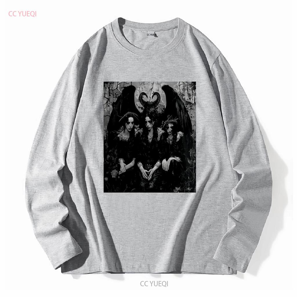 Lilith T Shirt Succubus Demonic Angel Long or Short Sleeves Vintage Washed Comfortable Streetwear Breathable Versatile