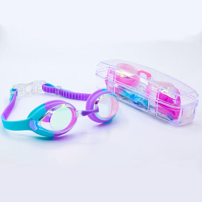 WEZHO Kids Electroplated HD Waterproof Anti-fog Swimming Goggles