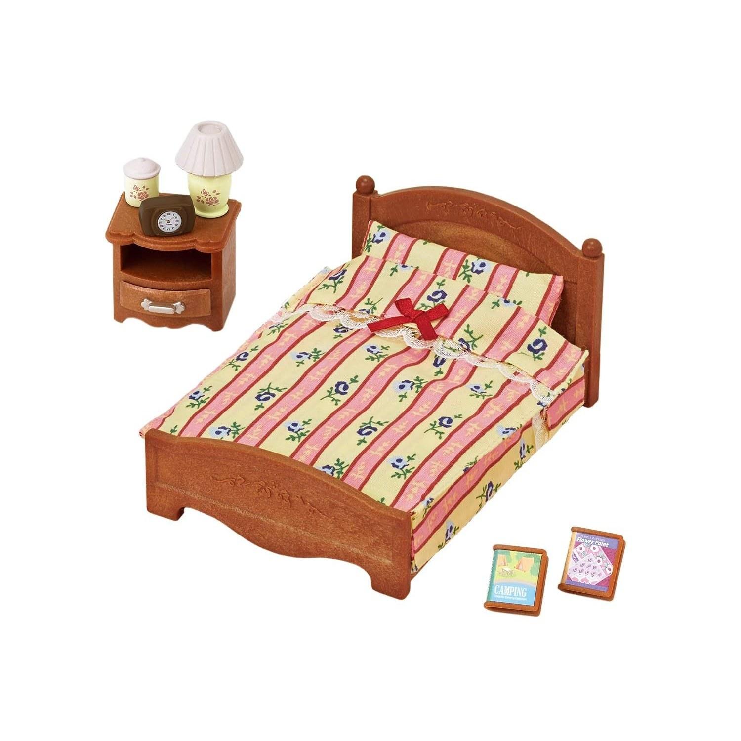 Sylvanian Families Furniture Semi-Double Bed Car-512 ST Mark Certification 3 Years Older Toy Dollhouse EPOCH