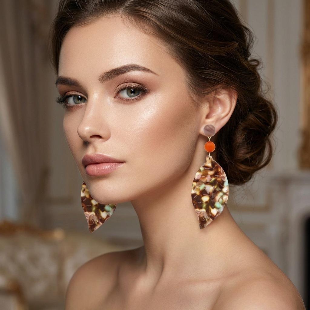 European Classic Beaded Tassel Earrings: High-End Niche Design