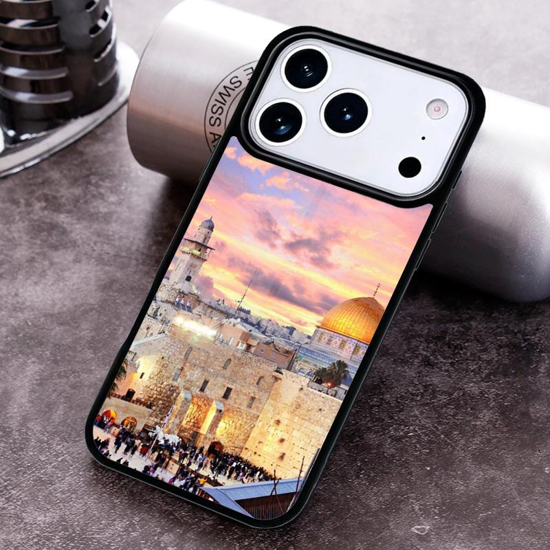 

Jerusalem Building soft Phone Case for iPhone 17 16 15 Pro Max Air 14 13 12 11 Plus Shockproof Cover iPhone 16 Pro Max