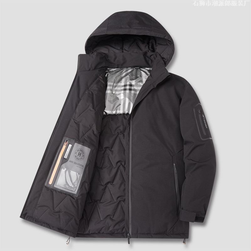 Winter Cotton-padded Clothes Men's Large Size Loose Casual Cotton-padded Clothes Trendy Hooded Sports Bread Clothes Graphene Thermal Clothes