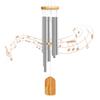 6 Metal Tubes Silver Wind Chimes Wind Chime Bells for Outdoor Garden Yard Patio Home Decoration and Gift