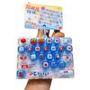 26-Key Mini Keyboard Pendant Transparent Dual-Tone Keyboard Keychain  Kids Bag Pendant
