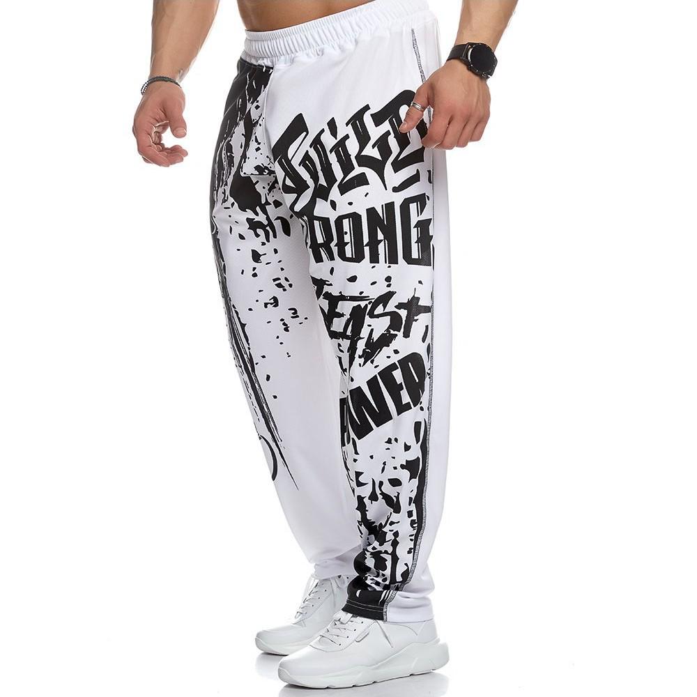 Muscle Fitness Men's Quick-Dry Printed Training Pants – Autumn/Winter Collection