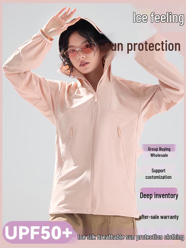 Unisex UPF50+ Summer UV Protection Quick-Dry Breathable Jacket with Custom Logo