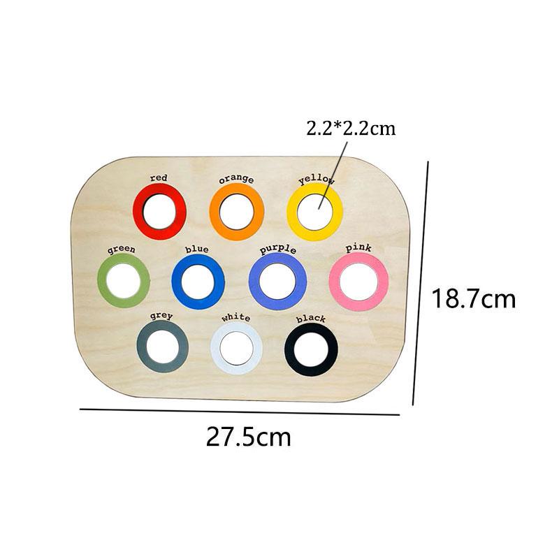 

Montessori Sensory Bin Tools Table Game Wooden Tray Sorter Fine Motor Training Parish Color Matching Activity Games For Children
