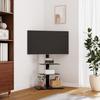 Vidaxl Corner TV Stand 32-65 Inches, 3-Tier, Black
