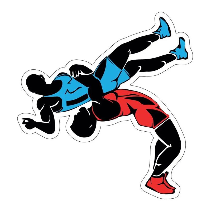 

Wrestler Car Sticker Waterproof Vinyl Decal on Bumper Rear Window Laptop Self-adhesive Decal For Car Accessories SH506 A-15cm Longest Side