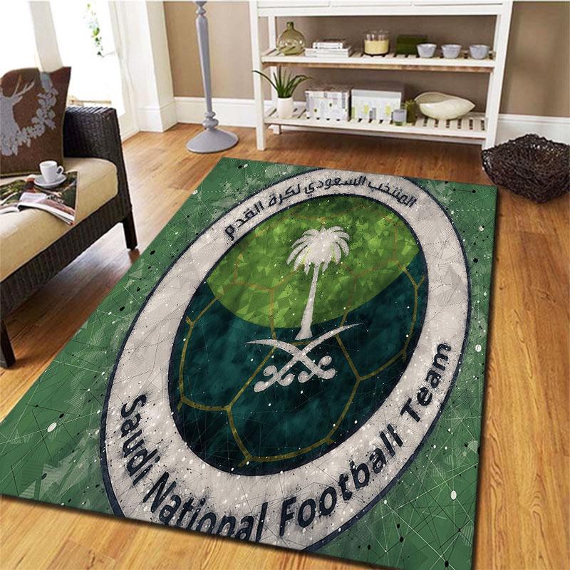 Saudi Arabia National Football Team Carpet Rug for Living Room Bedroom Home Sofa Decoration,Kids play Non-slip Floor Mat