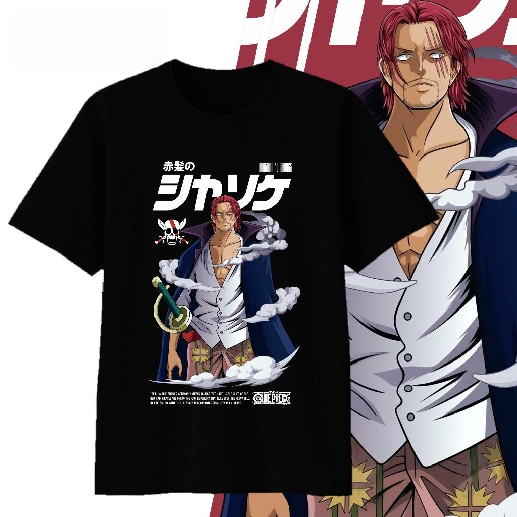 

Anime One Piece Shanks Printed Cotton Tshirt 2026 Summer New Unisexs and Womens Harajuku Clothing Fashion Casual Street Tshirt S