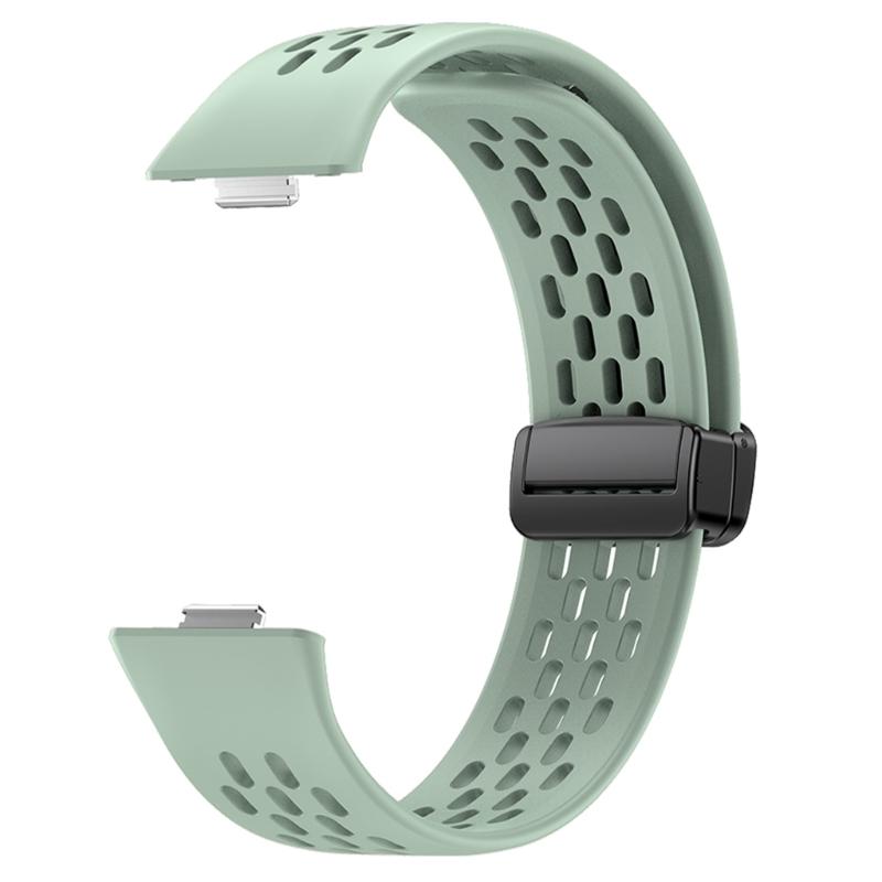 Comfortable Silicone Band with Magnetic Lock Breathable Accessory Sweat Resistant Silicone Watch Strap for Watch Fit3