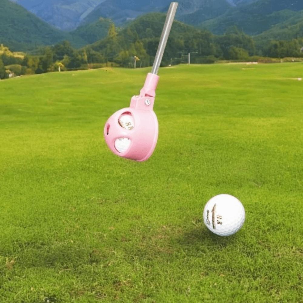 Two-Sided Telescopic Golf Ball Retriever Adjustable Stainless Ball Grabber  Golf Accessories