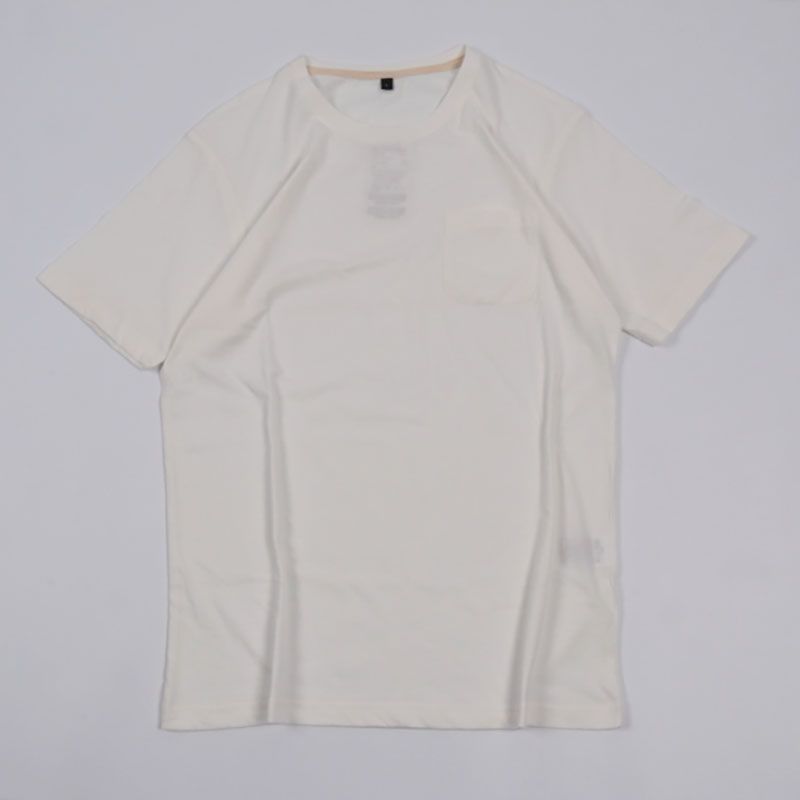 

Washed Pocket T-shirt Summer Casual Top Short Sleeve White L