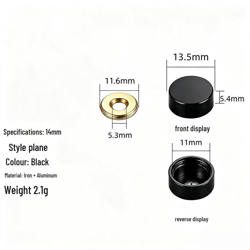 Acrylic Decorative Mirror Screw Cap for Glass and Tile Fixing
