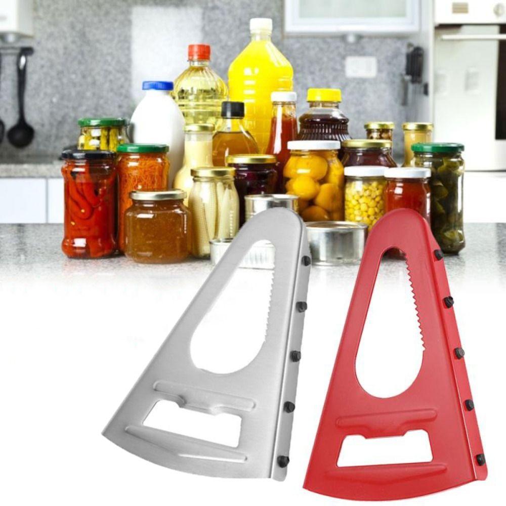 

Universal Screw Can Opener Non-slip Bottle Opener Multifunctional Jar Opener Jam красный