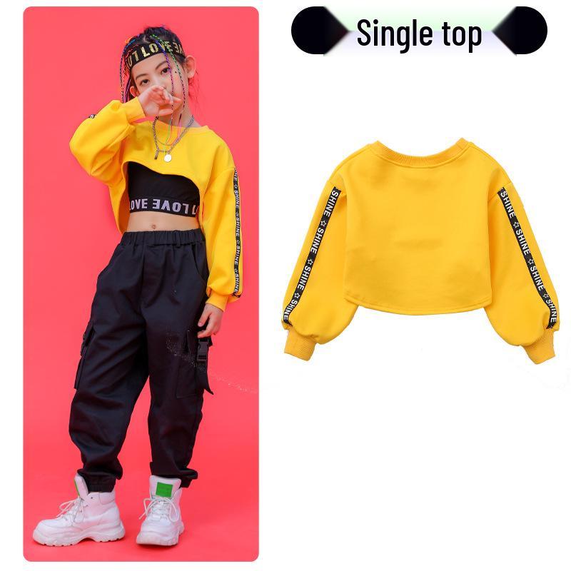 

Дівчачий модний костюм для вуличних танців – джазовий та хіп-хоп кроп-топ 120 cm