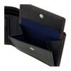 Helena Calm 6483 Bifold Genuine Sheepskin Women's Wallet, Leather, Leather, [01] Black/Khaki