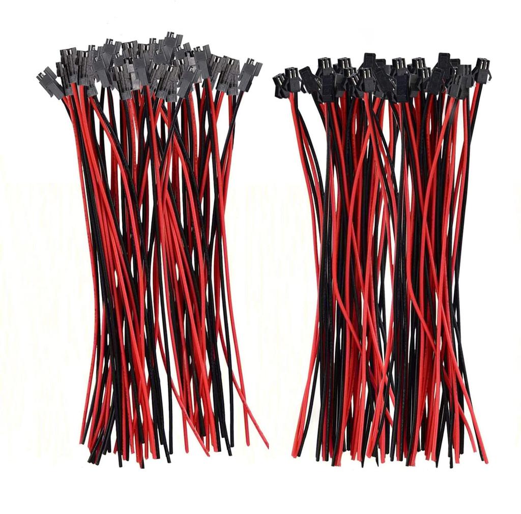 YFFSFDC 20 Pairs JST 2.54mm SM 2P SM Connector Cord Connector Jump Wire JST