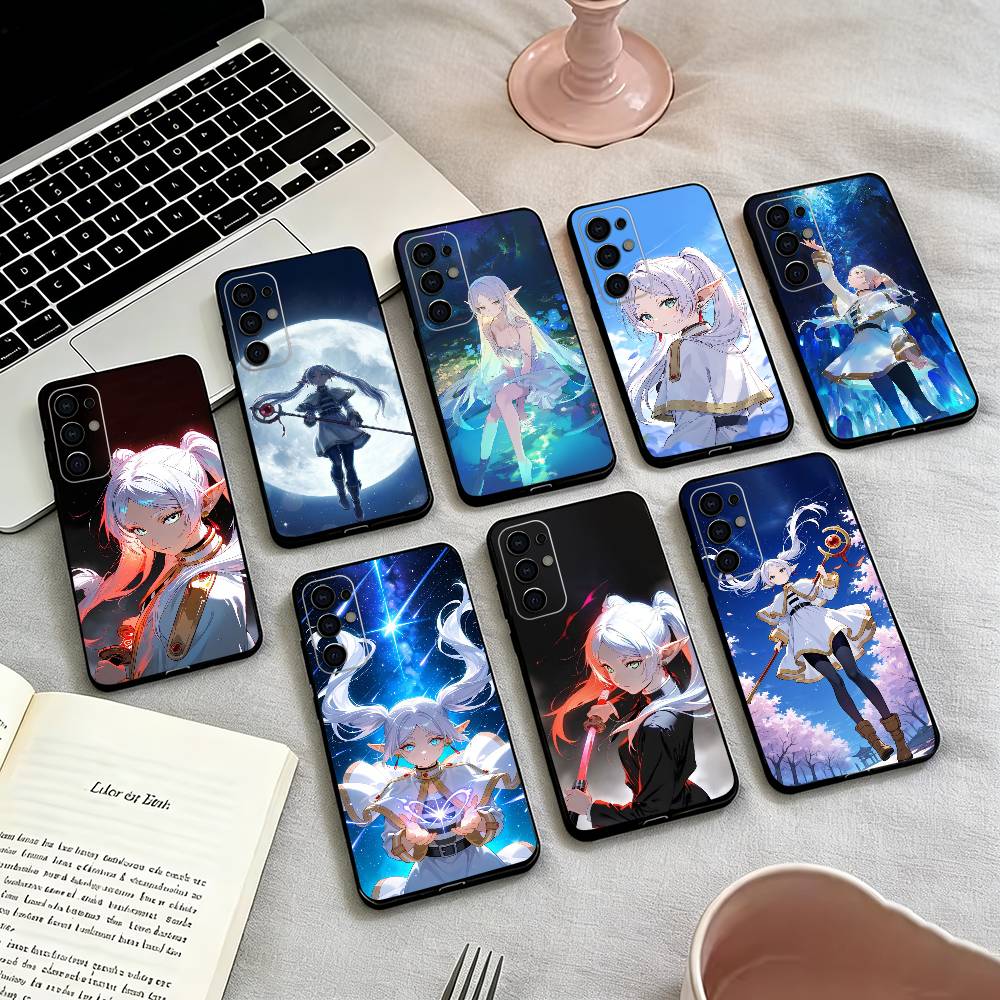 Frieren Beyond Journey's End Phone Case For Samsung S25,S24,S21,S22,S23,S30,Ultra,S20,Plus,Fe,Soft Silicone Black Cover