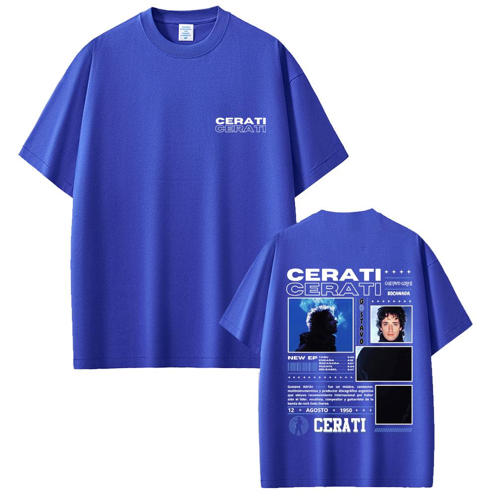Cantante Gustavo Cerati 100% cotone camicia uomo hawaiana lusso Grafica HipHop T-shirt estate Y2K manica corta moda top oversize